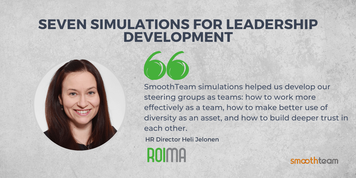 Heli Jelonen, Roima Intelligence: We developed leadership and teamwork with SmoothTeam simulations
